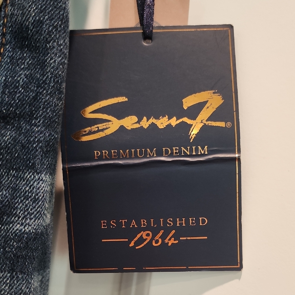 NWT Seven7 Indigo Flare Jeans SIZE 16 - Picture 2 of 15